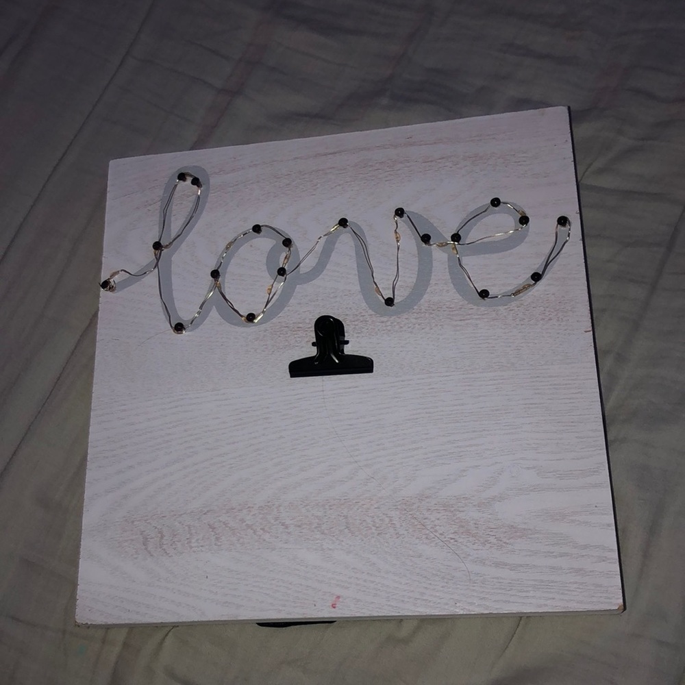Photo frame with lights